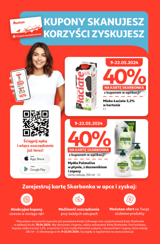 Auchan gazetka specjalna - Kupony w aplikacji