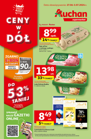 Auchan gazetka - Gazetka CENY W DÓŁ Supermarket Auchan