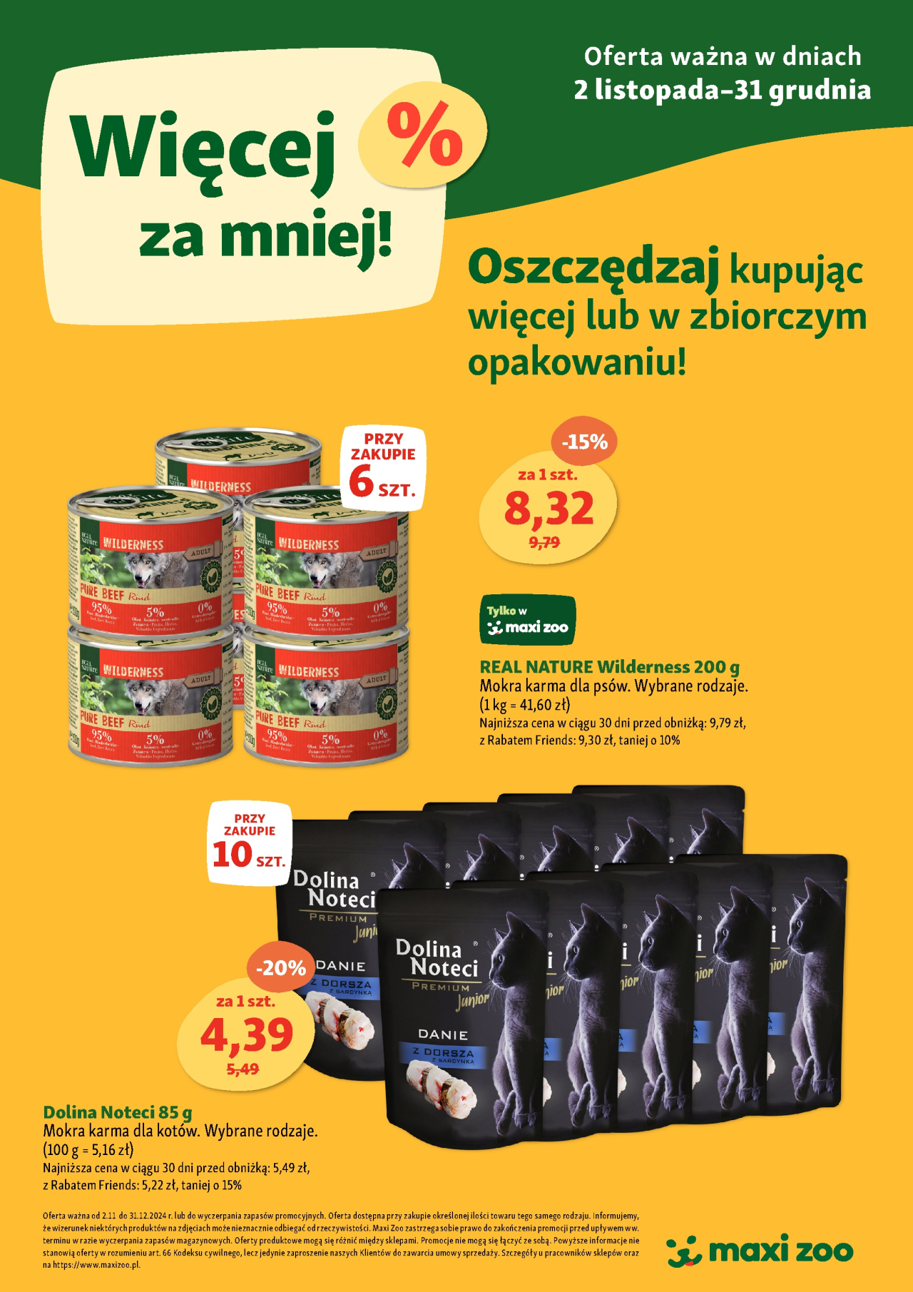 Maxi Zoo gazetka od 2. 11. 2024