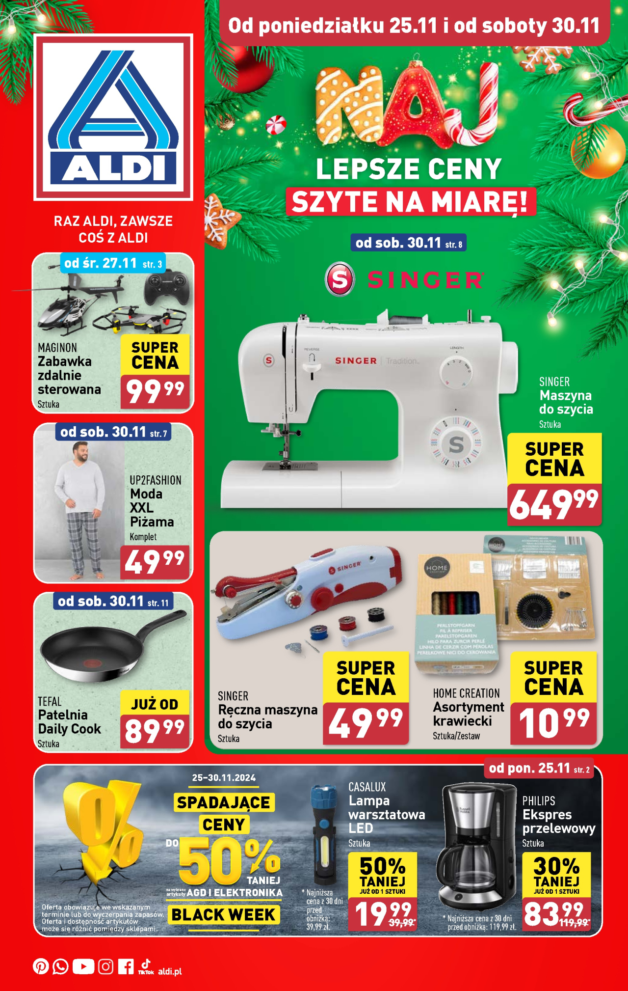 Aldi offerta - Artykuły przemysłowe i tekstylia od 25. 11. 2024