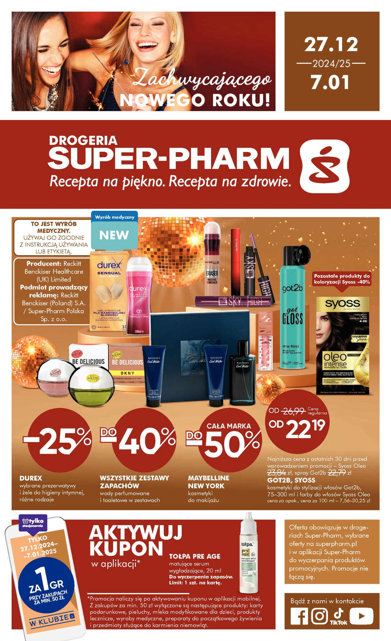 Super-Pharm gazetka - Zachwycającego Nowego Roku! od 27. 12. 2024