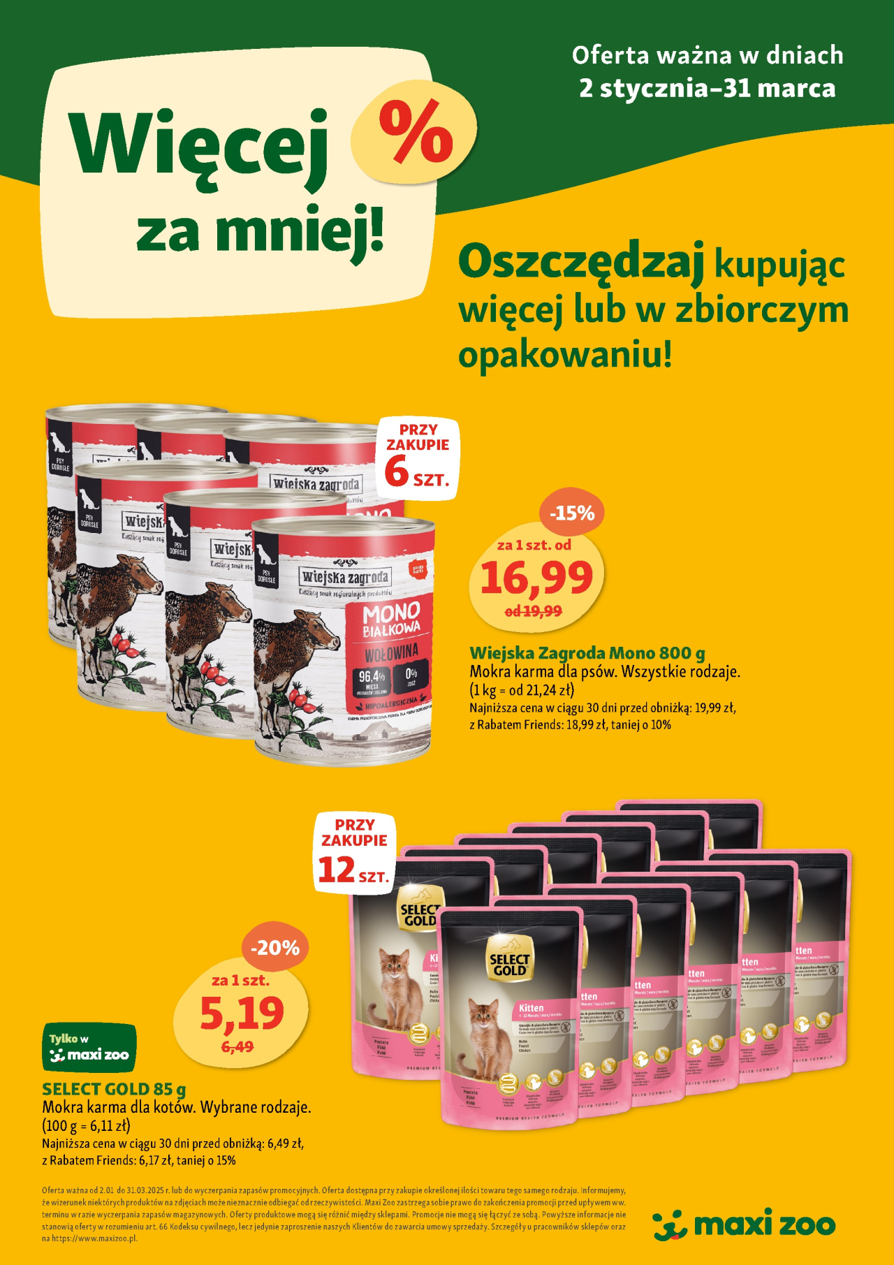 Maxi Zoo gazetka od 2. 01. 2025