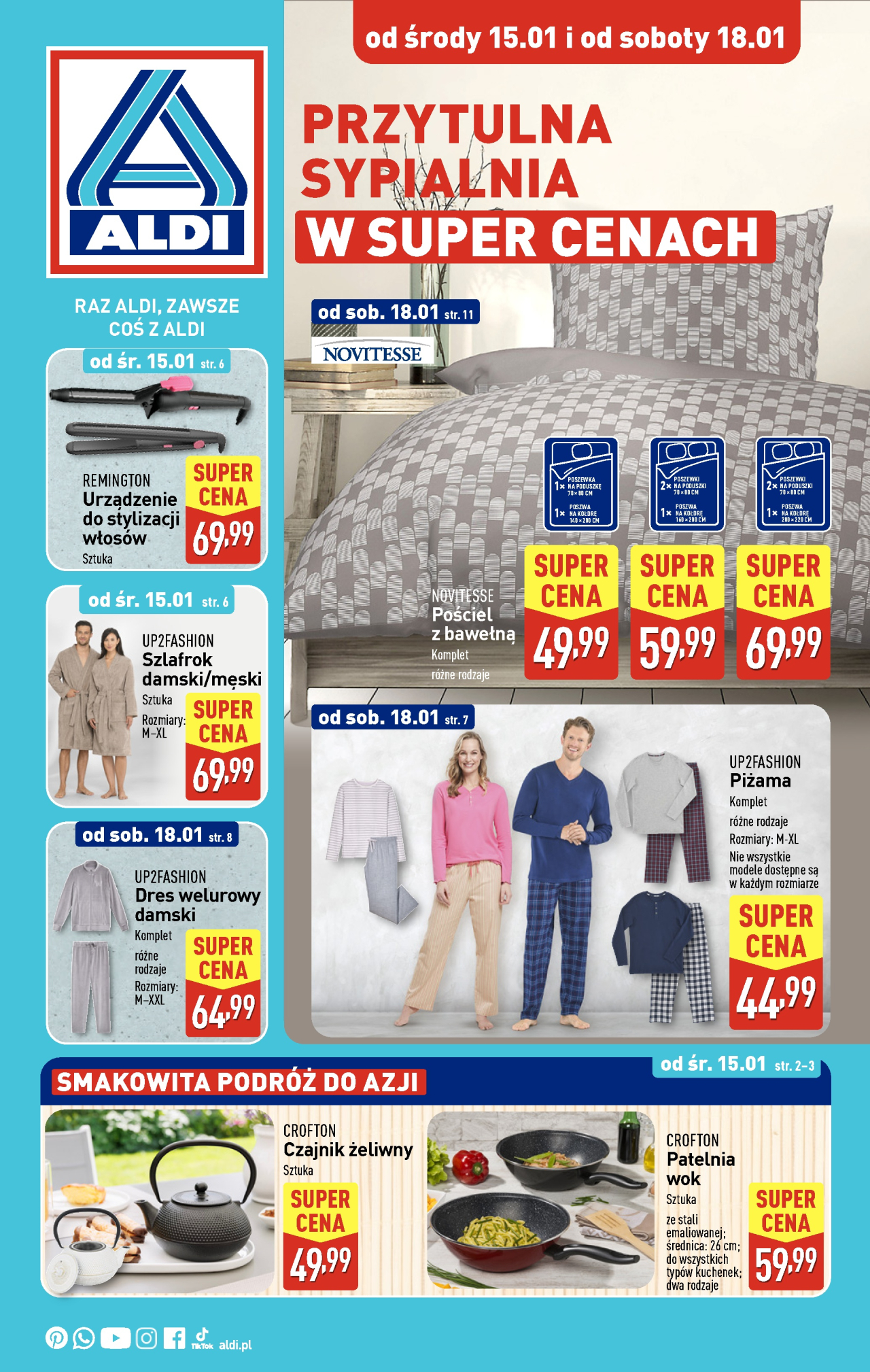 Aldi offerta - Artykuły przemysłowe i tekstylia od 15. 01. 2025