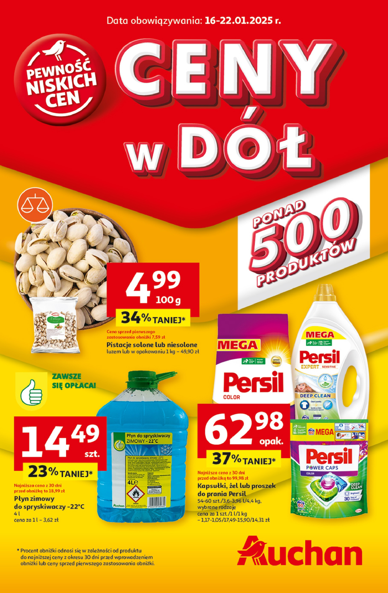 Auchan gazetka - Gazetka CENY W DÓŁ Hipermarket Auchan od 16. 01. 2025