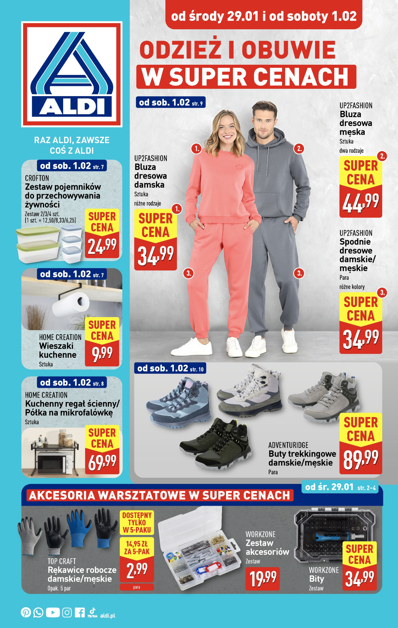 Aldi offerta - Artykuły przemysłowe i tekstylia od 29. 01. 2025