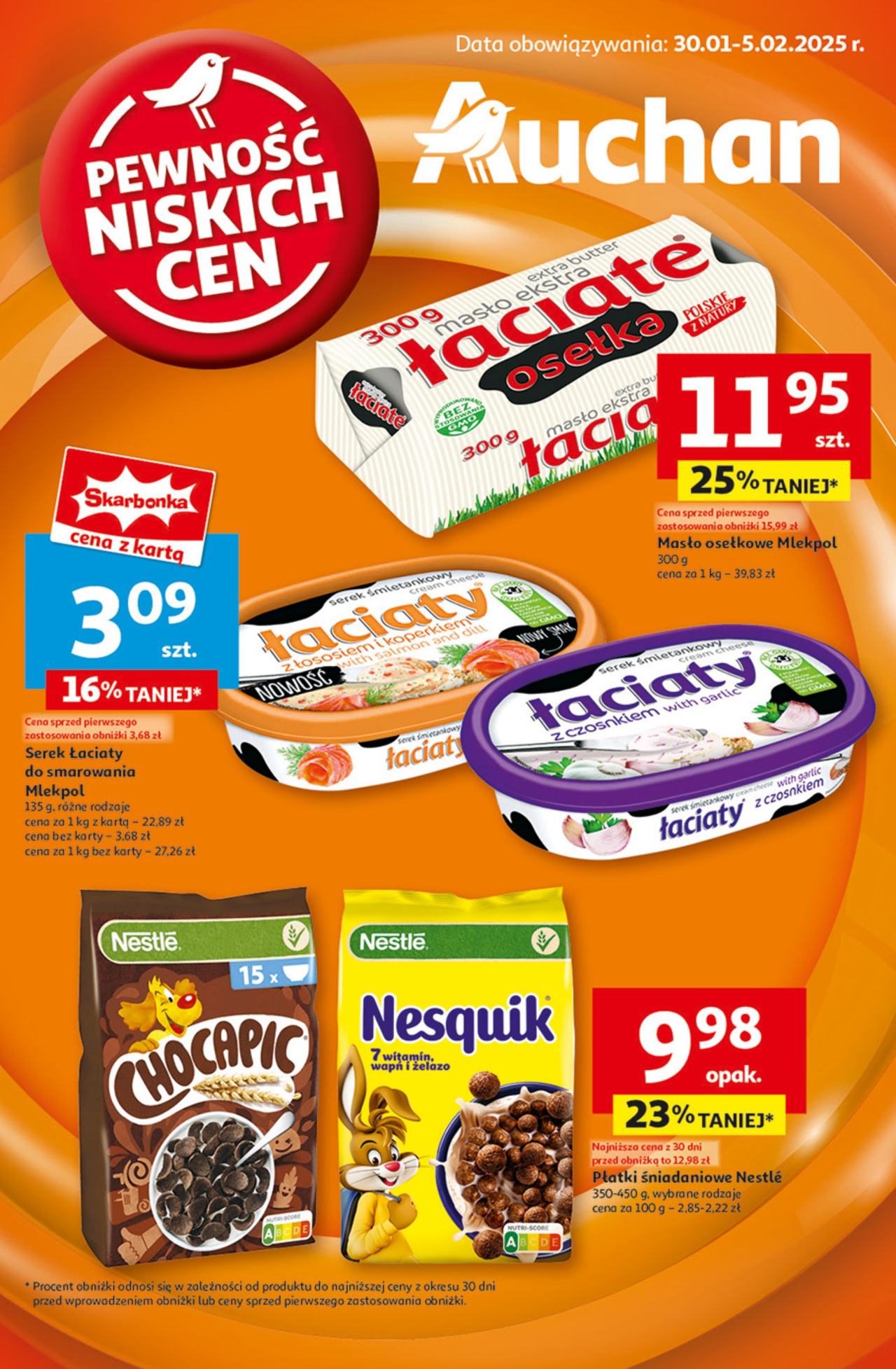 Auchan gazetka - Pewność Niskich Cen Hipermarket Auchan od 30. 01. 2025