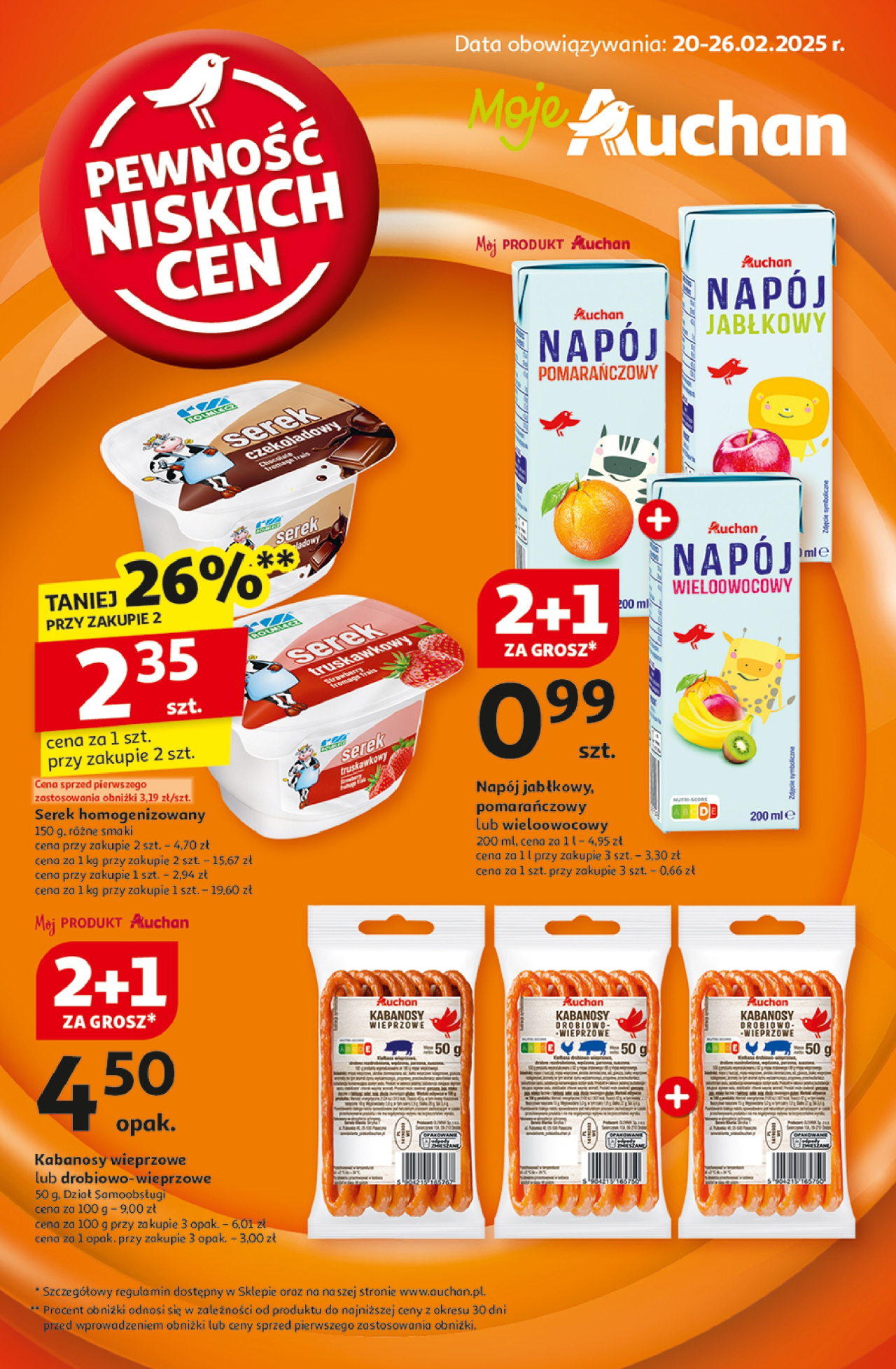 Auchan gazetka - Pewność Niskich Cen Moje Auchan od 20. 02. 2025