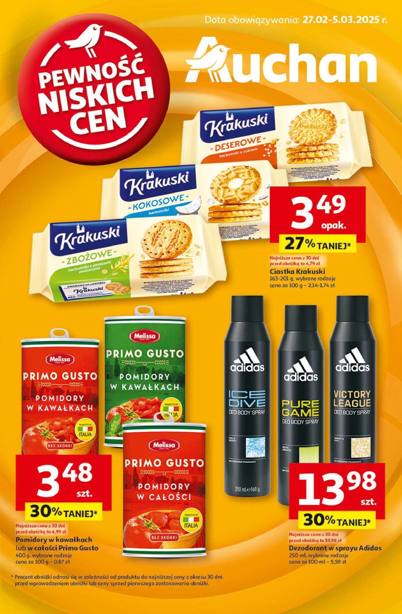 Auchan gazetka - Pewność Niskich Cen Hipermarket od 27. 02. 2025