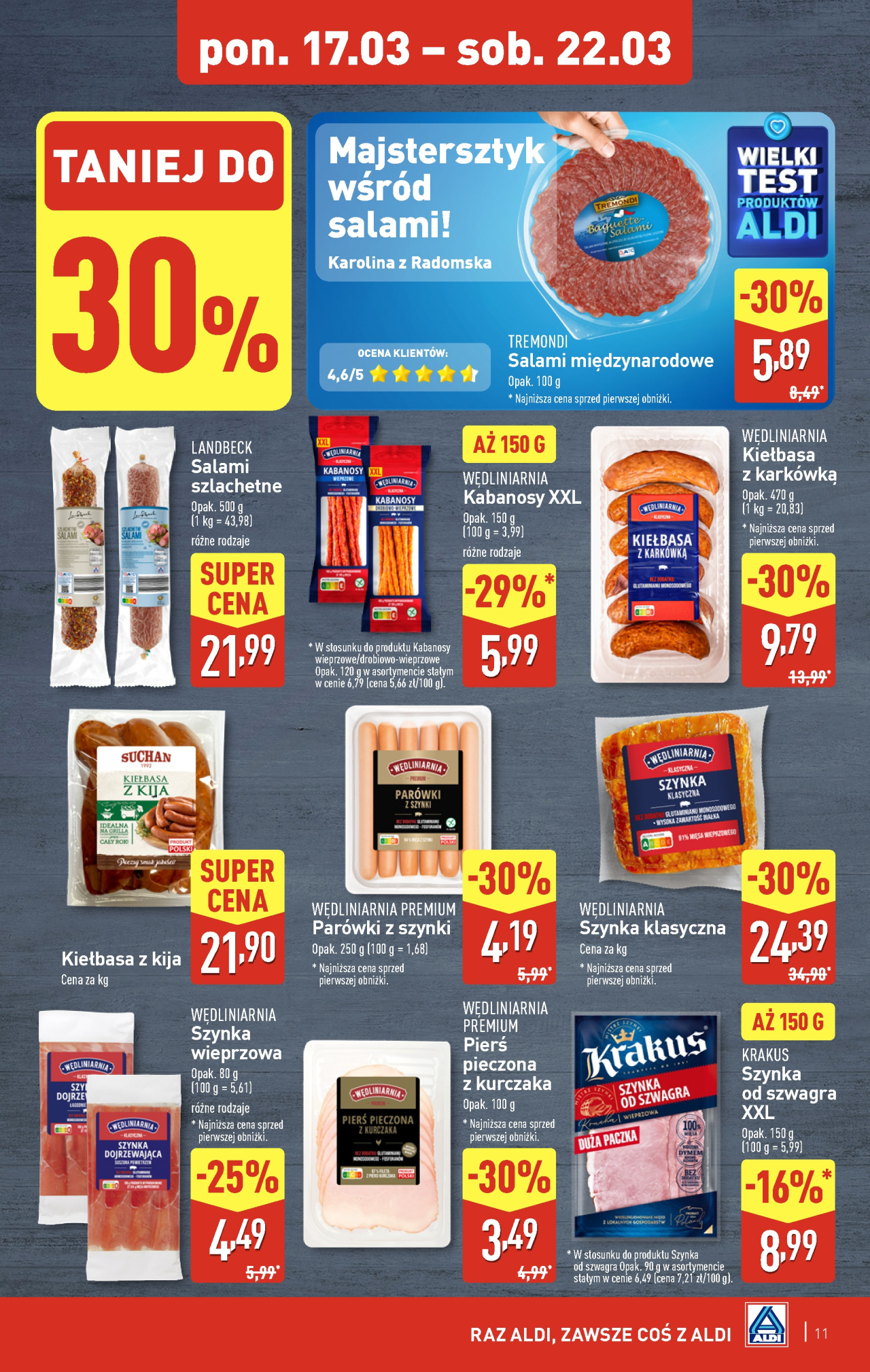 Aldi  promocje
 od 17. 03. 2025