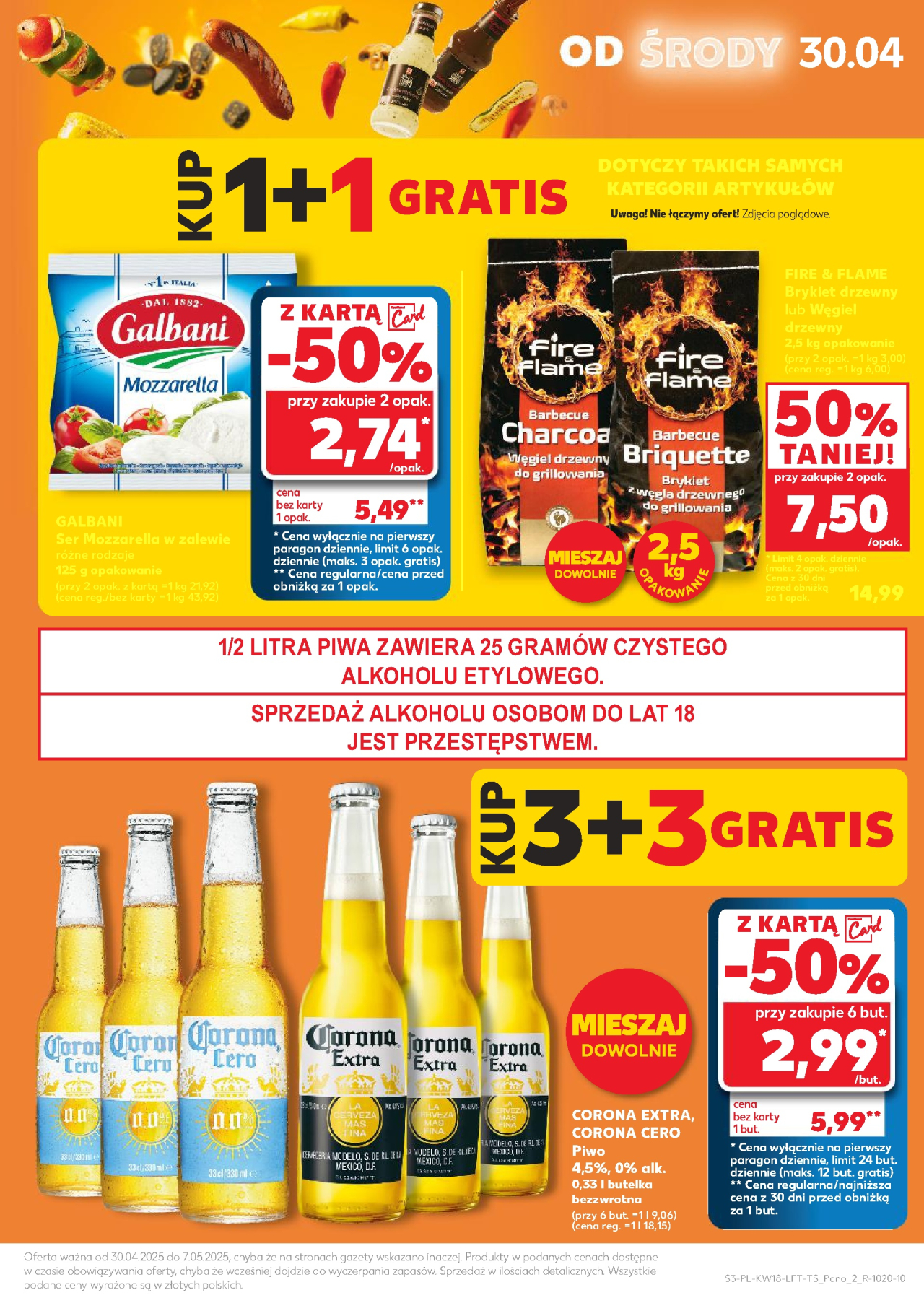 Kaufland gazetka od jutra
 od 30. 04. 2025