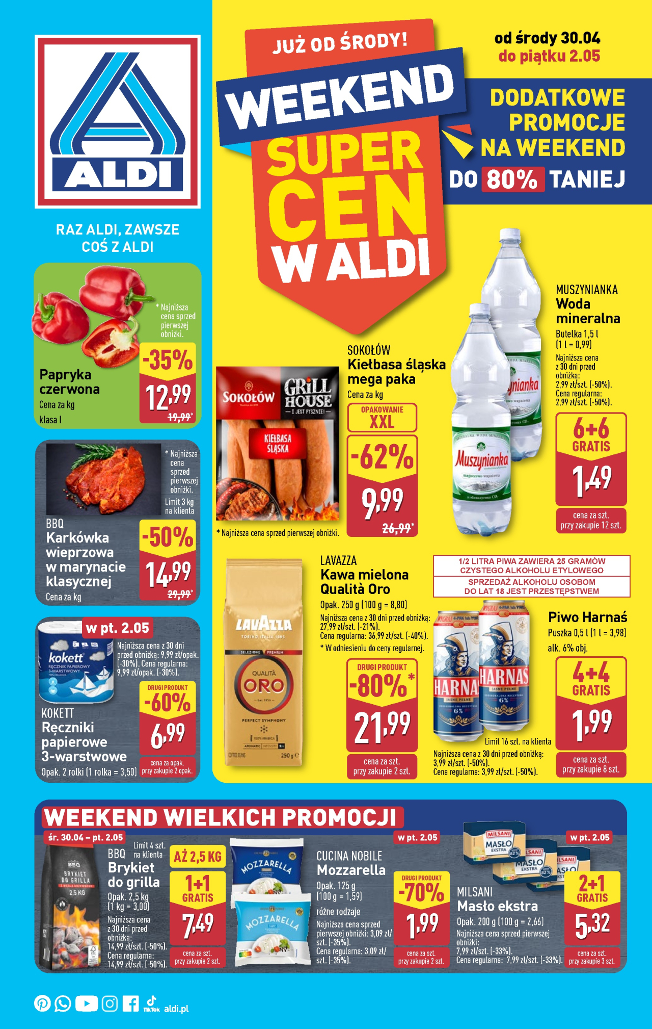 Aldi offerta - Weekendowa od 30. 04. 2025