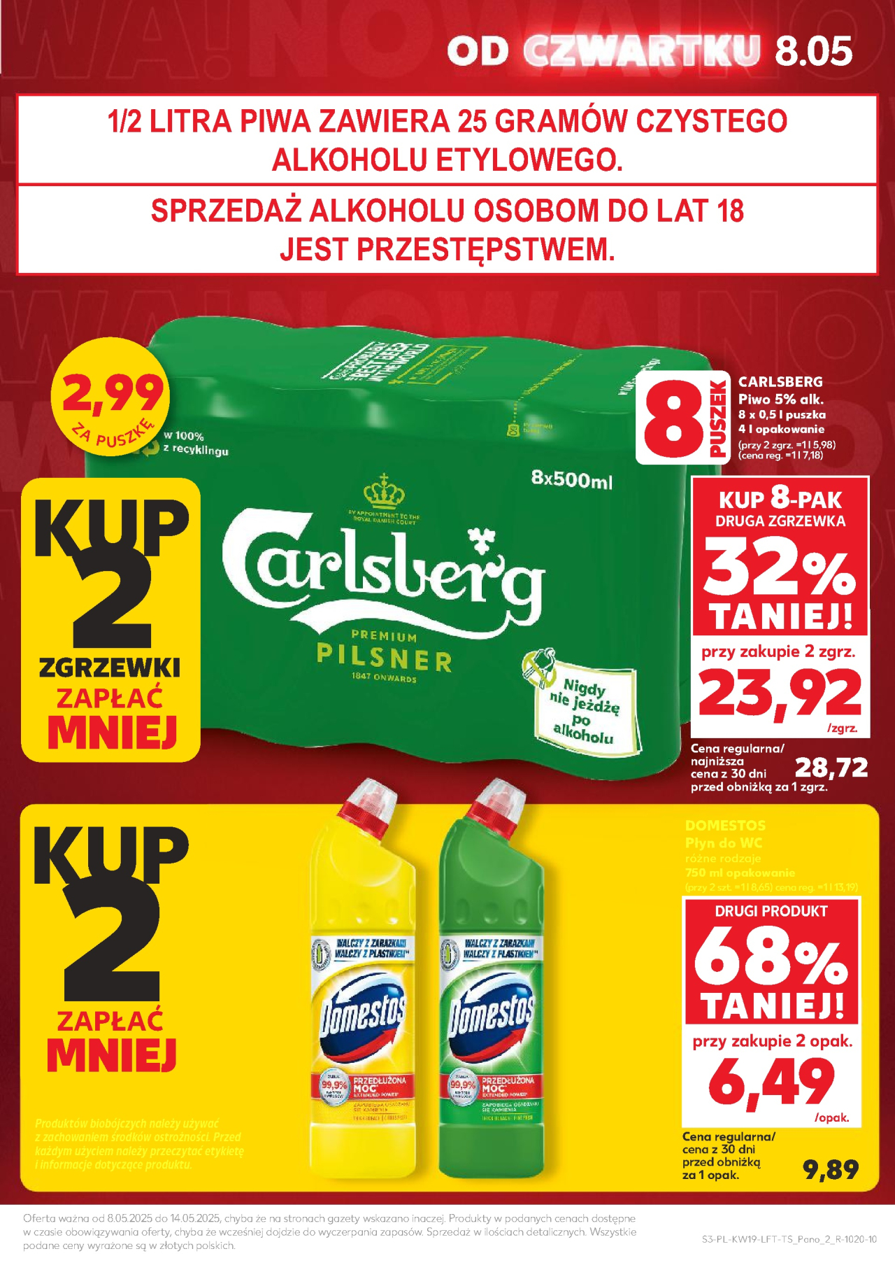 Kaufland gazetka od jutra
 od 8. 05. 2025