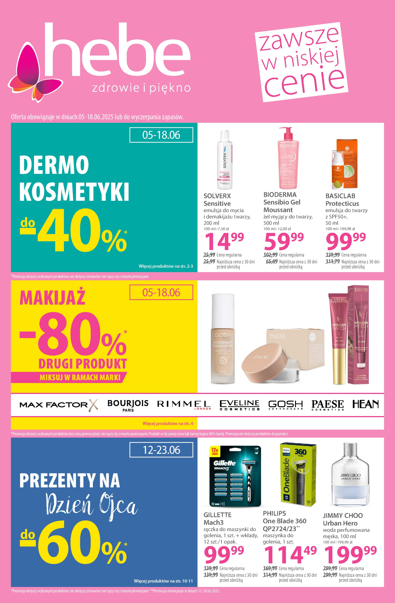 Hebe - drogerie gazetka od 5. 06. 2025