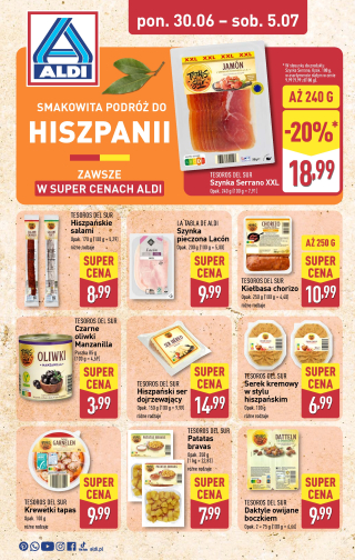 Aldi offerta - Tydzień Hiszpański