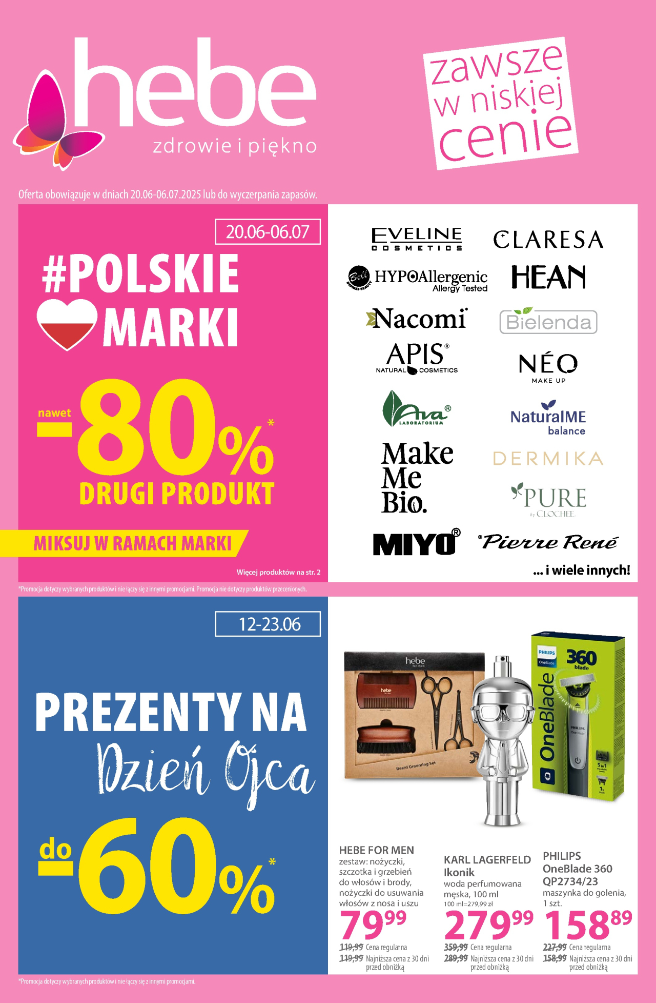 Hebe - drogerie gazetka od 20. 06. 2025