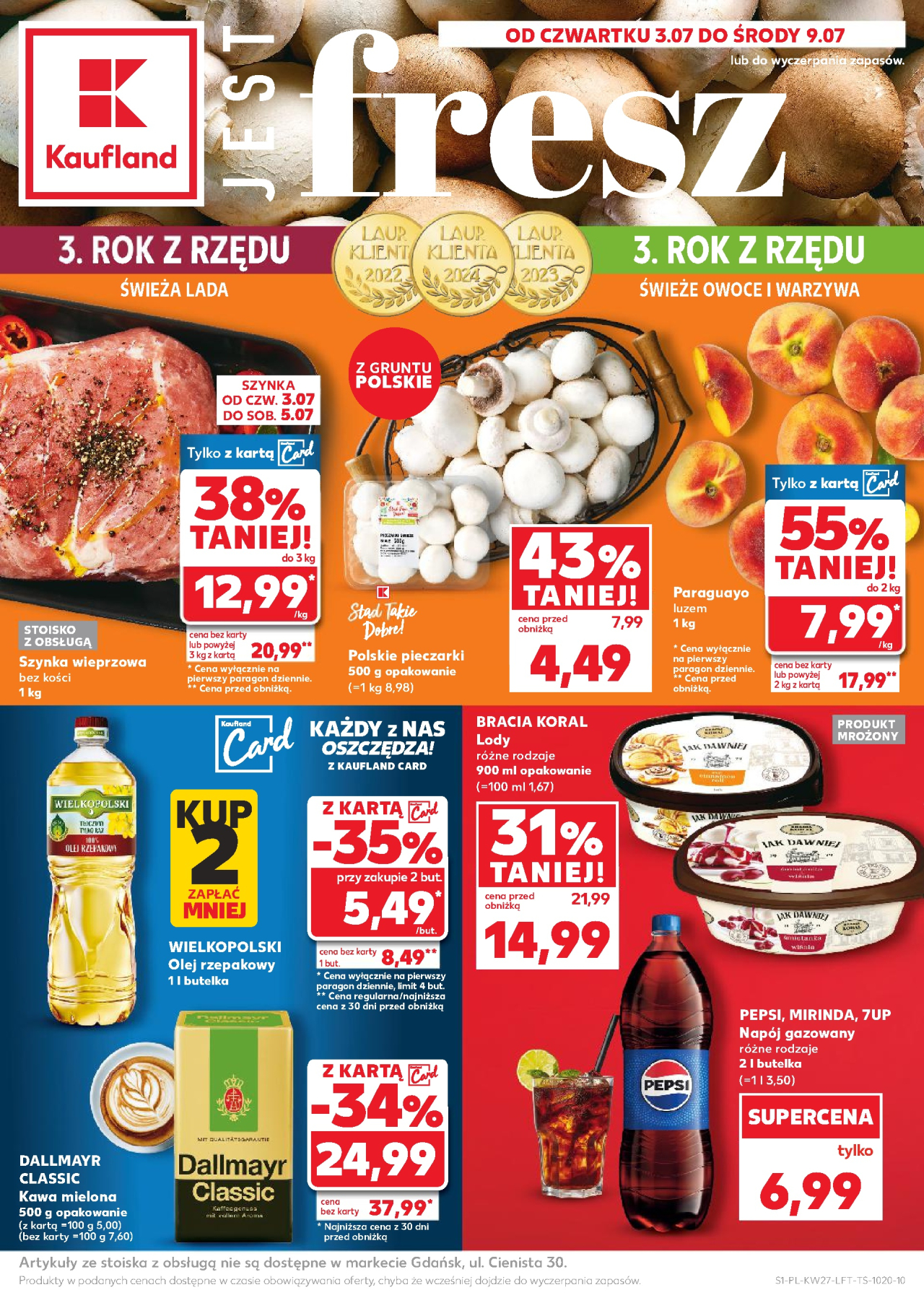 Kaufland gazetka Opole od 3. 07. 2025