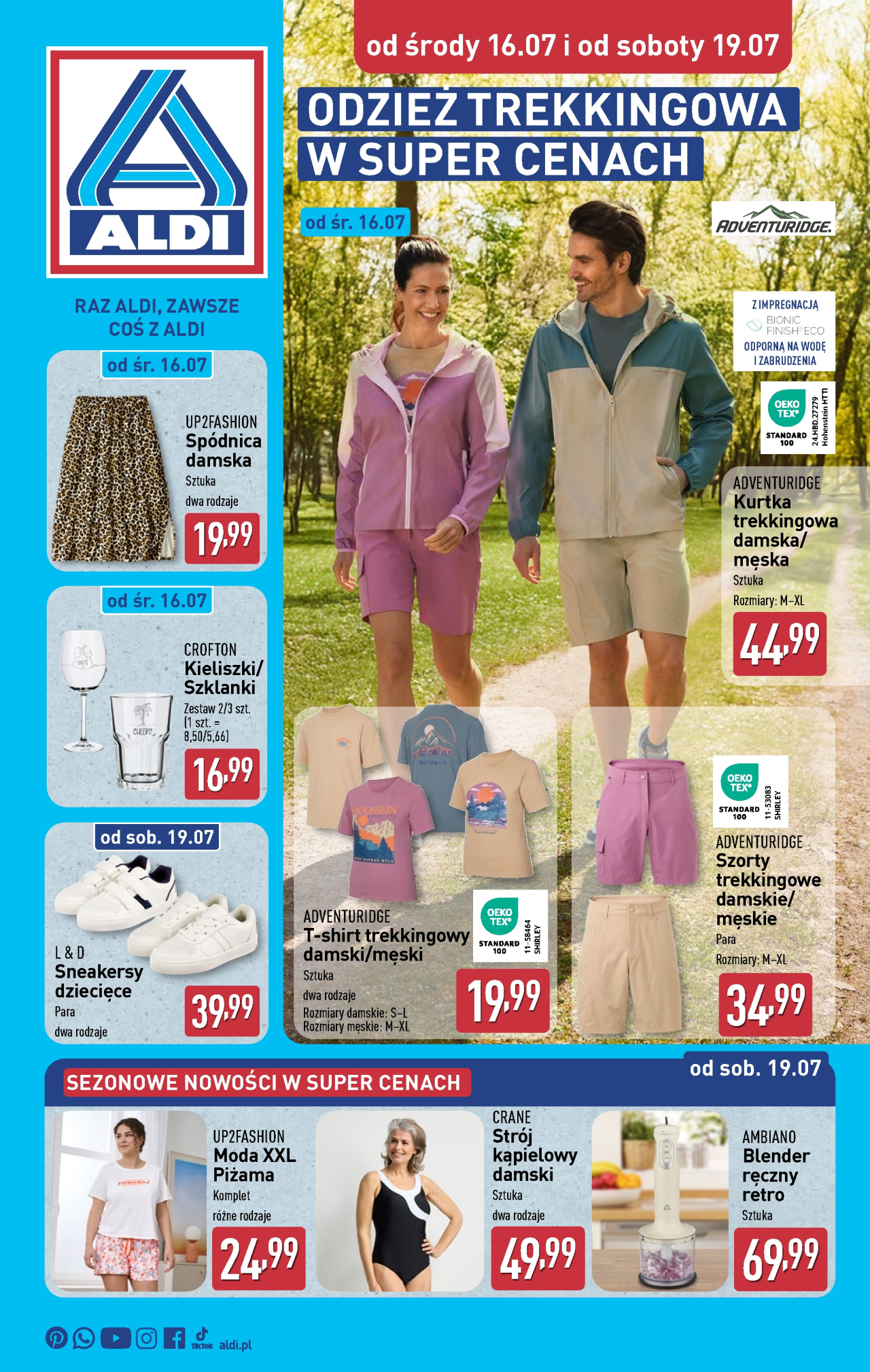 Aldi offerta - Artykuły przemysłowe i tekstylia od 16. 07. 2025