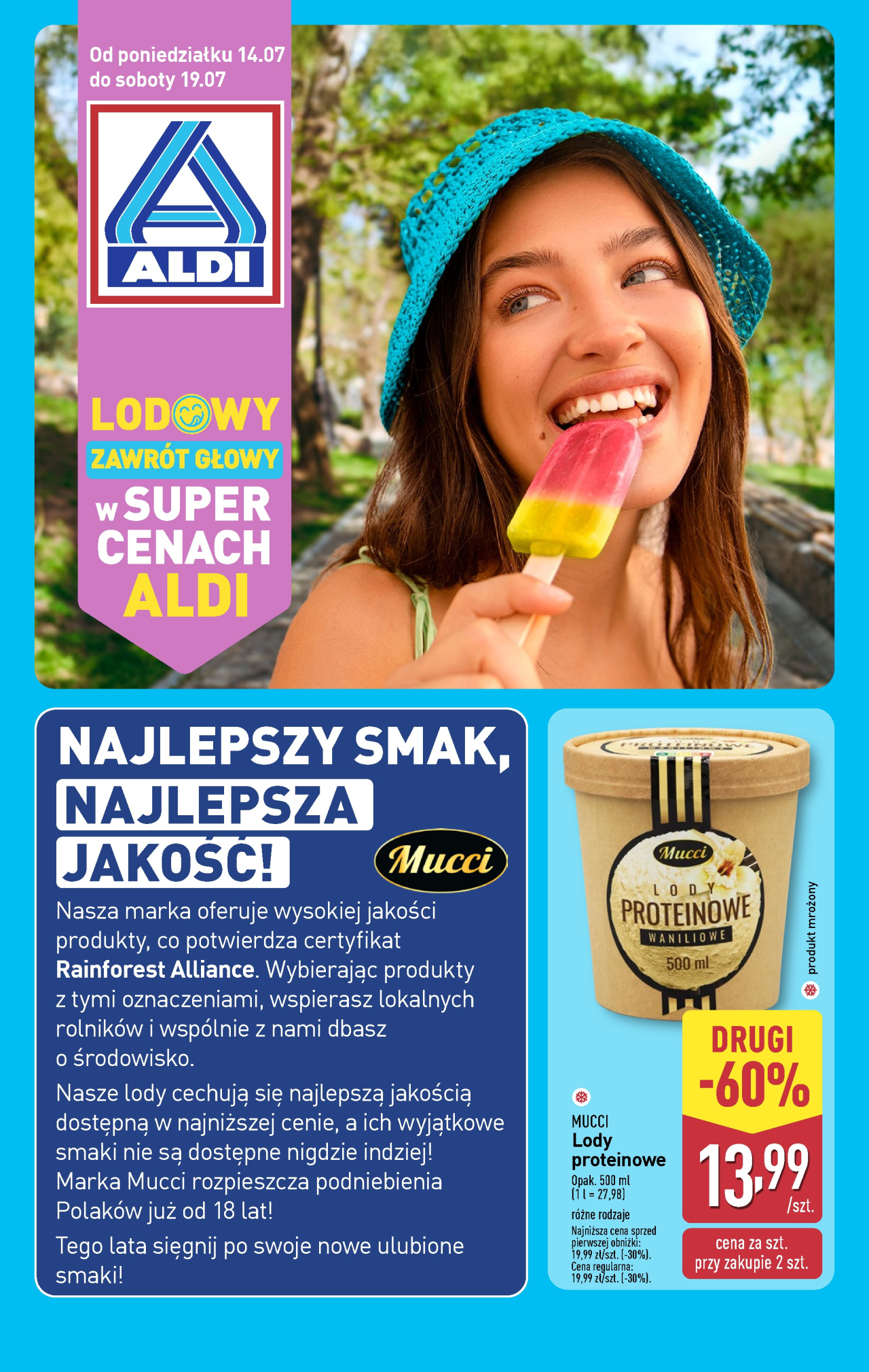 Aldi offerta - Lodowy zawrót głowy od 14. 07. 2025