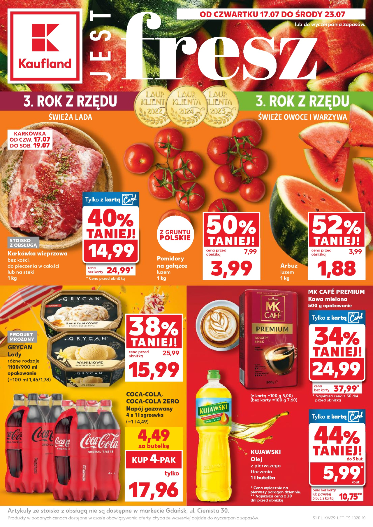 Kaufland gazetka Sanok od 17. 07. 2025