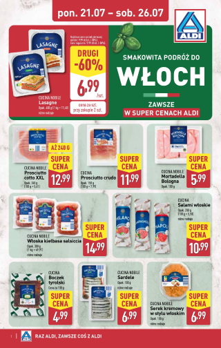 Aldi offerta - Tydzień Włoski