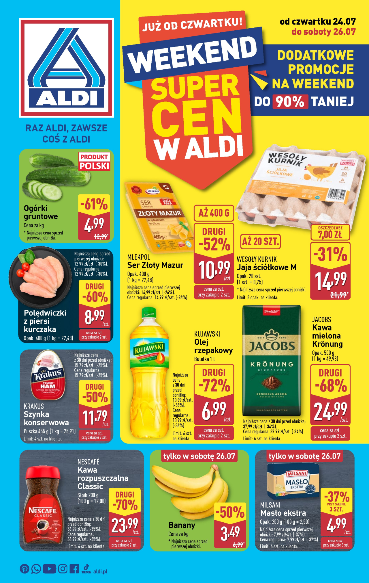 Aldi offerta - Oferta weekendowa od 24. 07. 2025