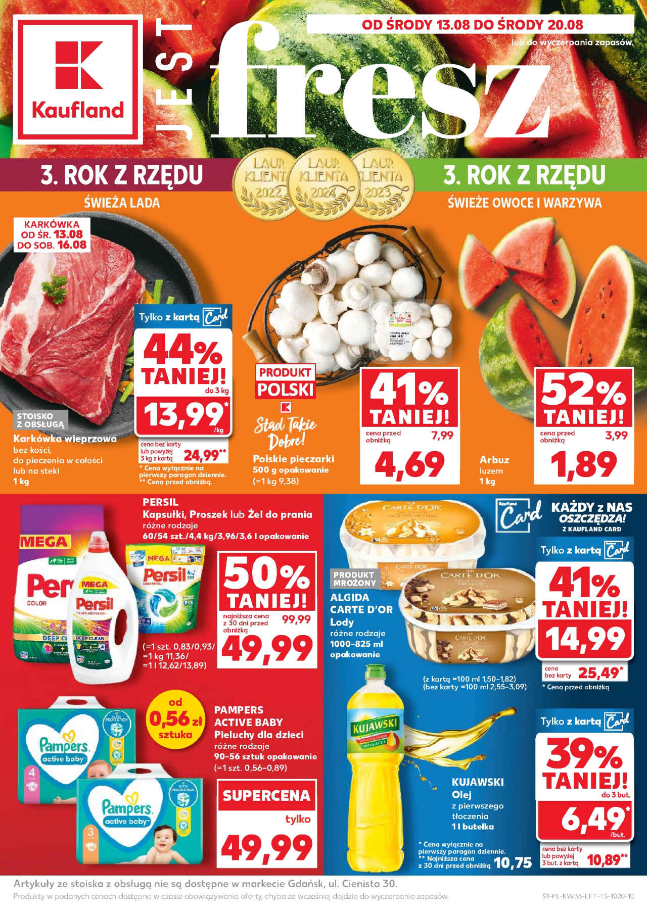 Kaufland gazetka Cieszyn od 13. 08. 2025