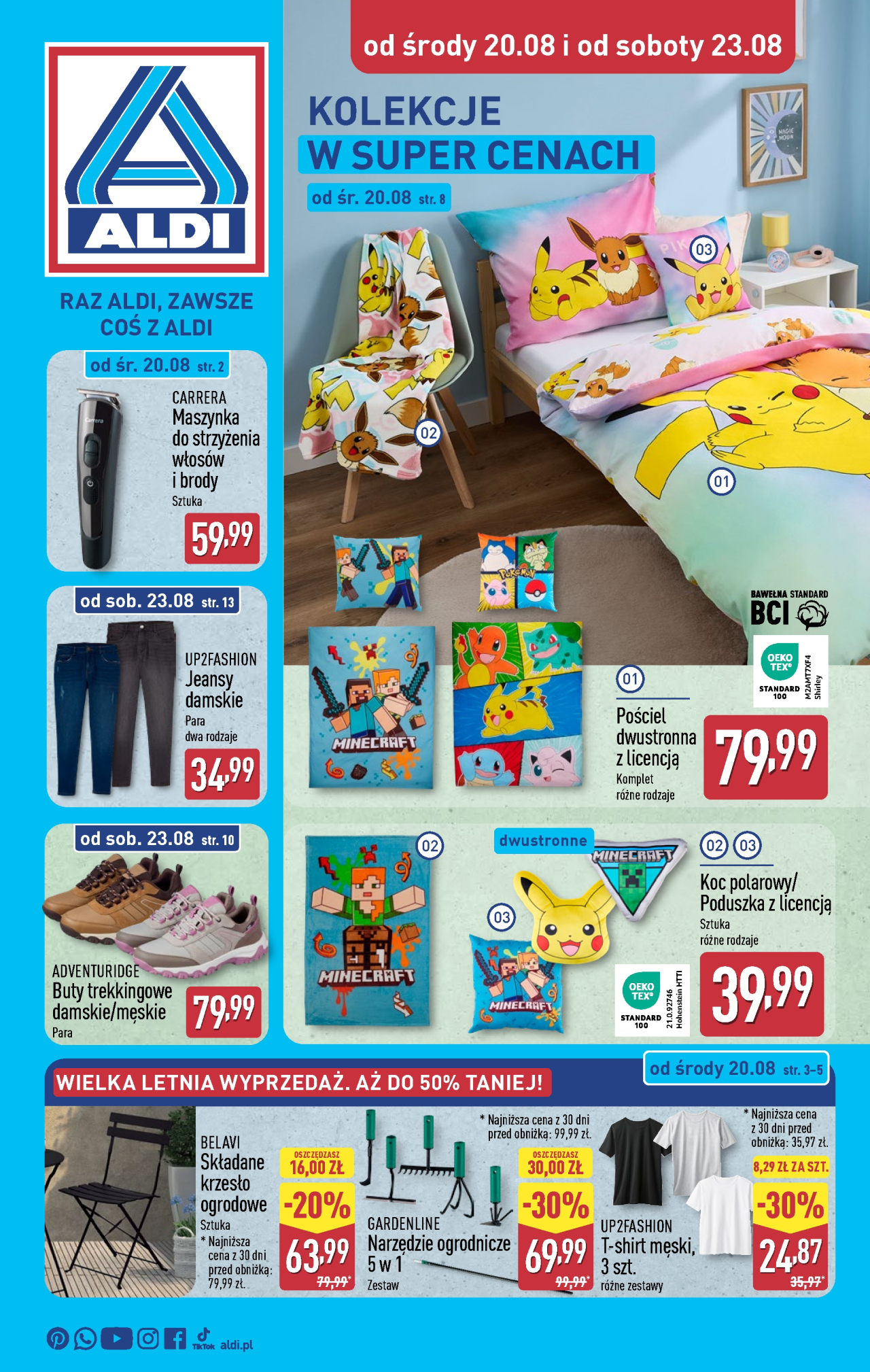 Aldi offerta - Artykuły przemysłowe i tekstylia od 20. 08. 2025