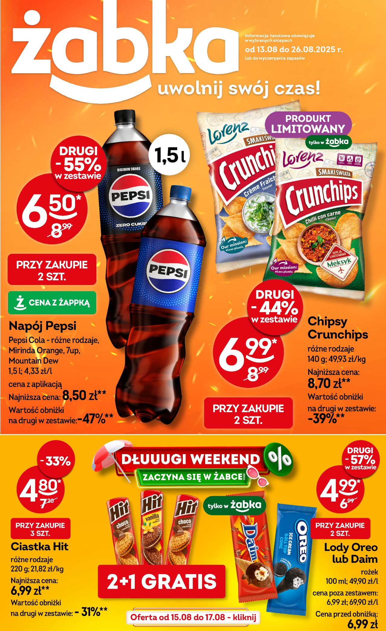Żabka gazetka od 13. 08. 2025