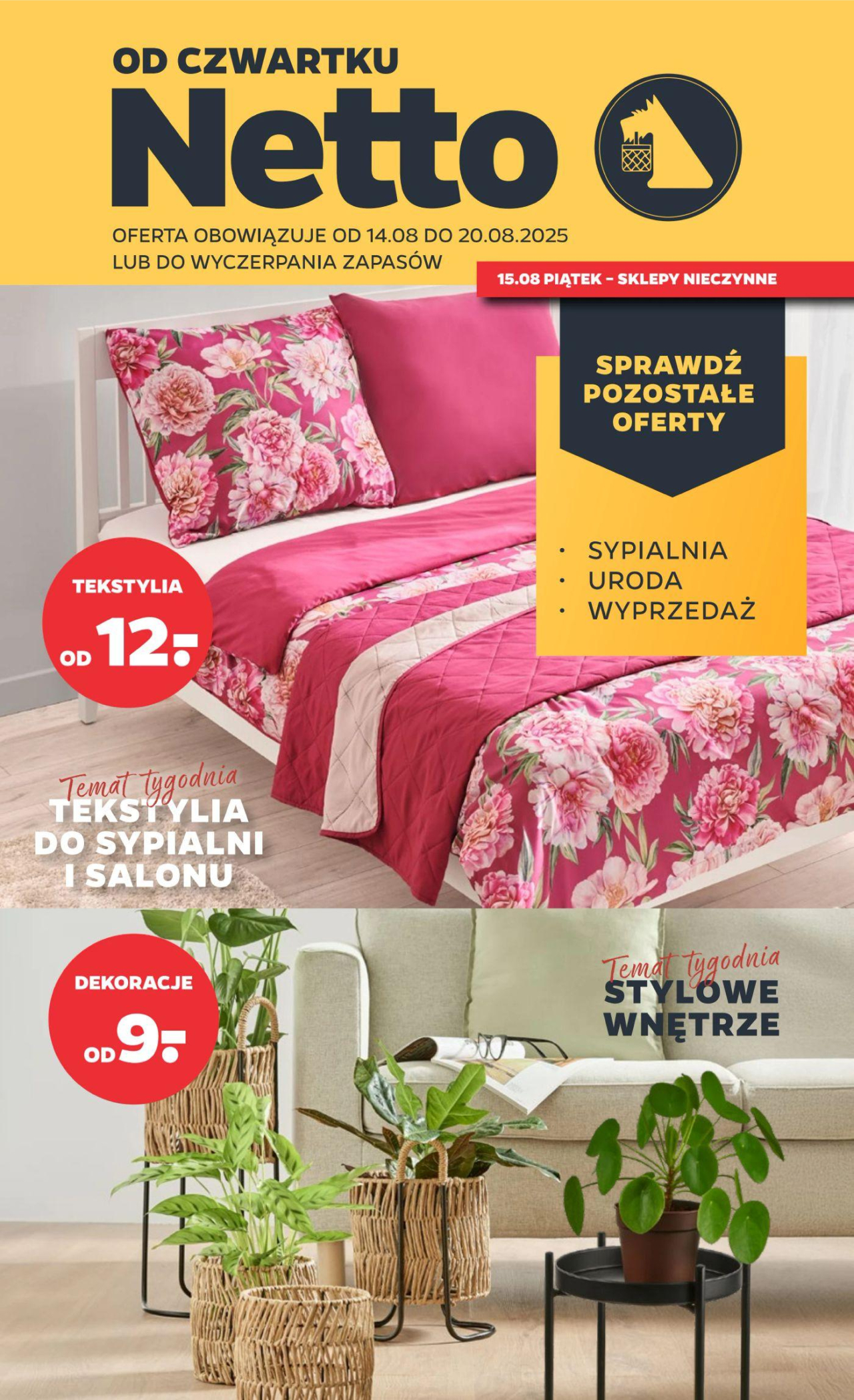 Netto gazetka - Non food od 14. 08. 2025