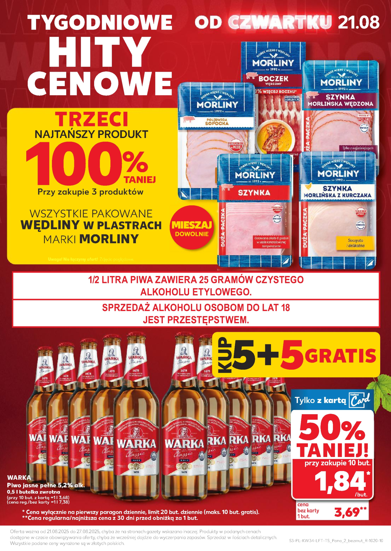 Kaufland gazetka od jutra
 od 21. 08. 2025
