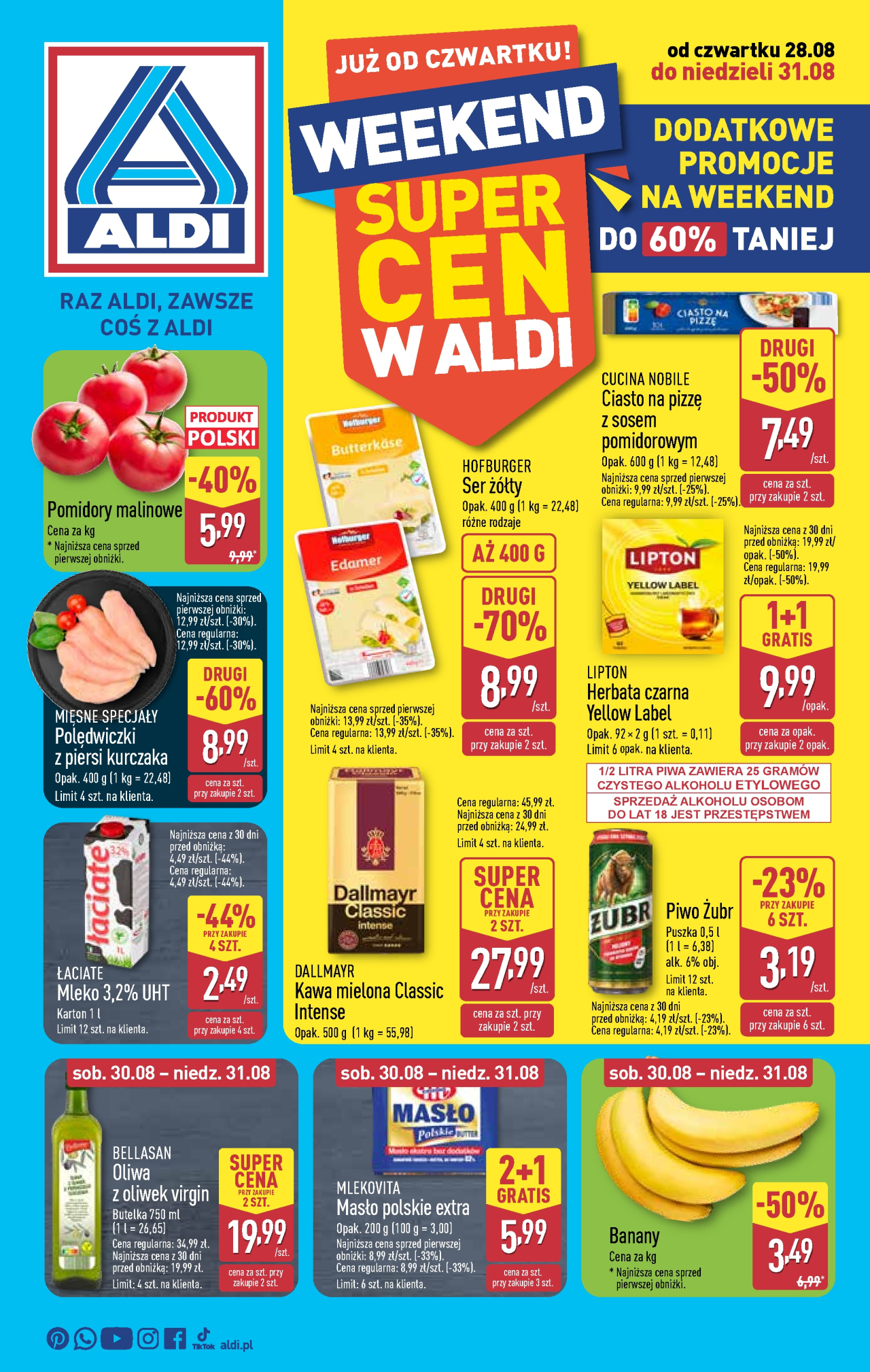 Aldi offerta - Oferta weekendowa od 28. 08. 2025