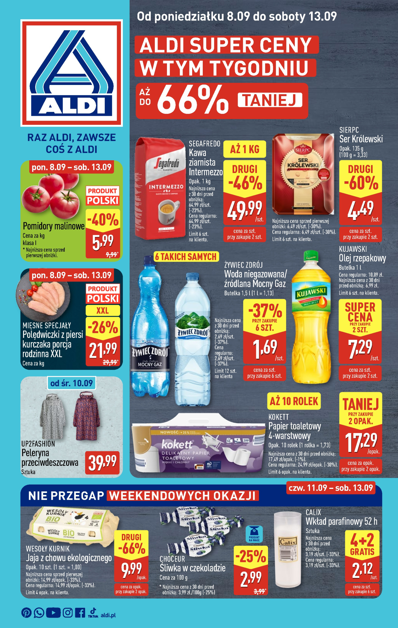 Aldi offerta od 8. 09. 2025