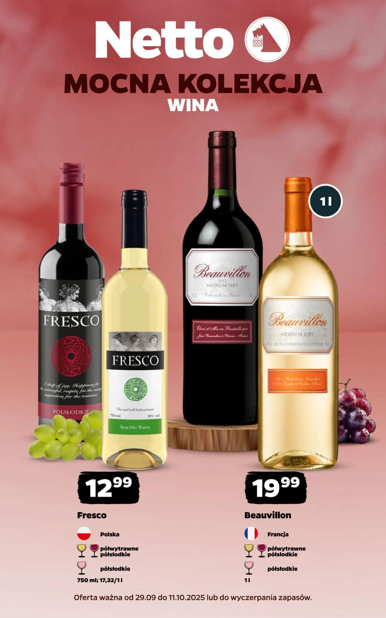 Netto gazetka - Wina od 29. 09. 2025