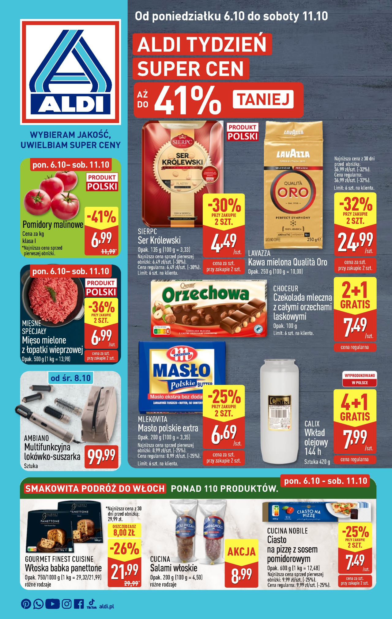 Aldi offerta od 6. 10. 2025 Aldi offerta od 6. 10. 2025