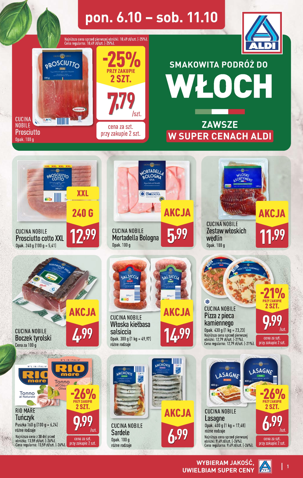 Aldi offerta - Oferta specjalna od 6. 10. 2025