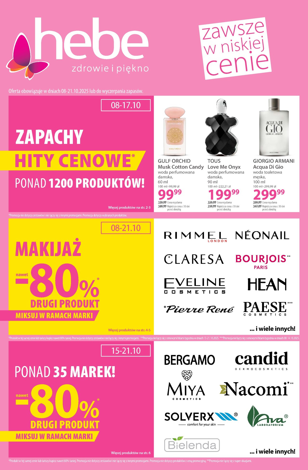 Hebe - drogerie gazetka od 8. 10. 2025