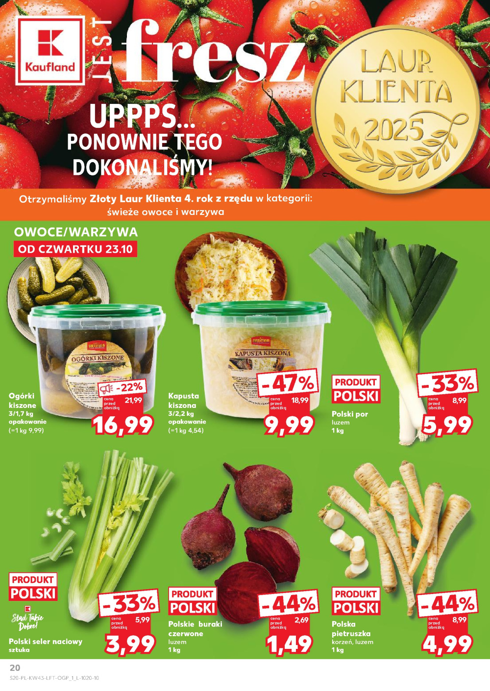 Leták Kaufland gazetka Rybnik, Polsko - strana 20