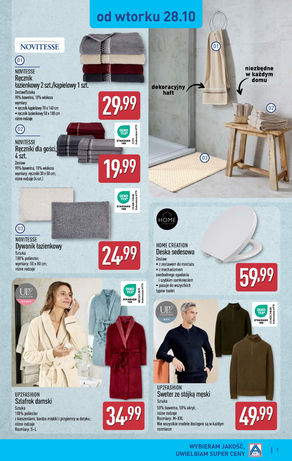 Leták Aldi offerta - Artykuły przemysłowe i tekstylia, Polsko - strana 7