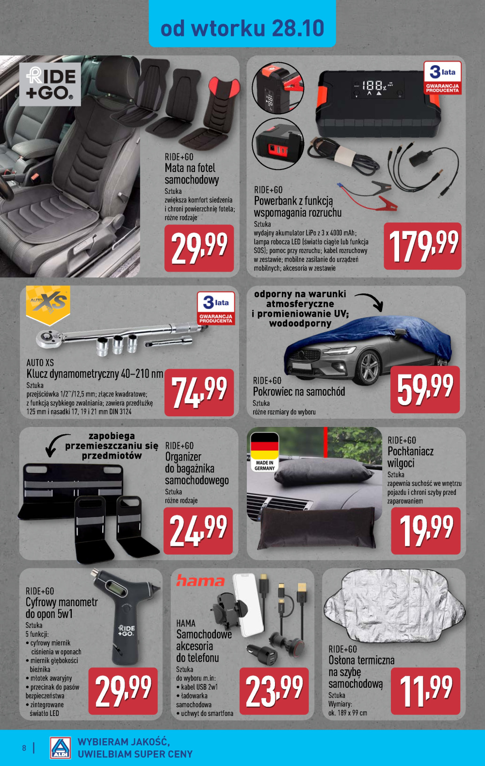 Leták Aldi offerta - Artykuły przemysłowe i tekstylia, Polsko - strana 8