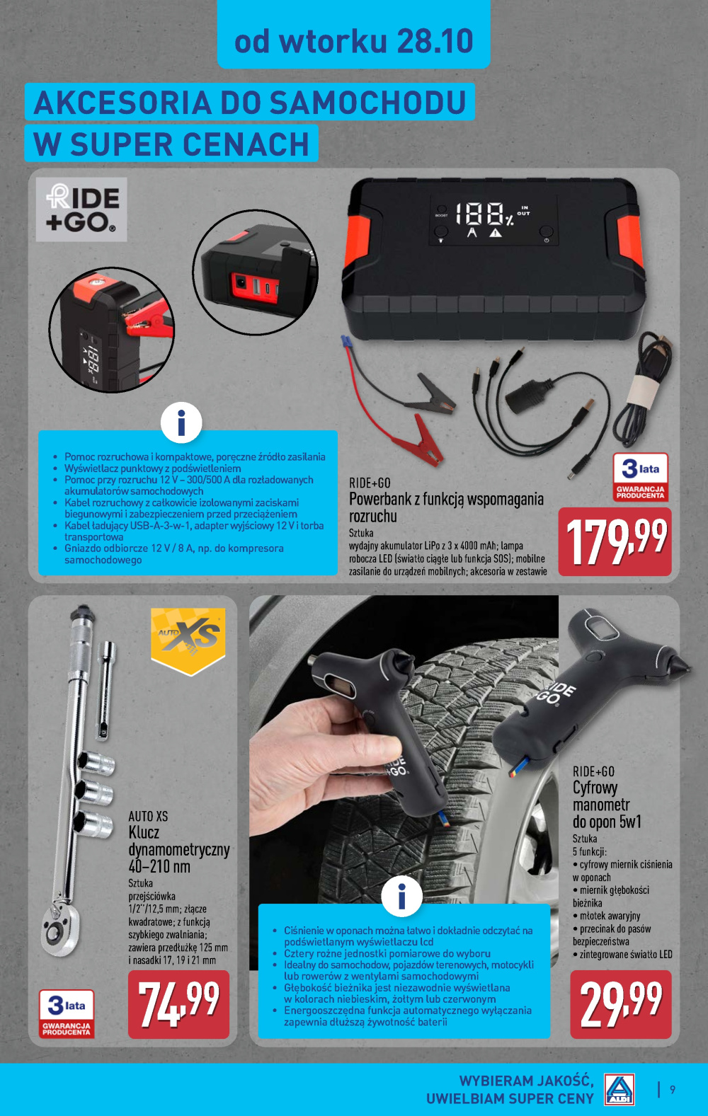 Leták Aldi offerta - Artykuły przemysłowe i tekstylia, Polsko - strana 9