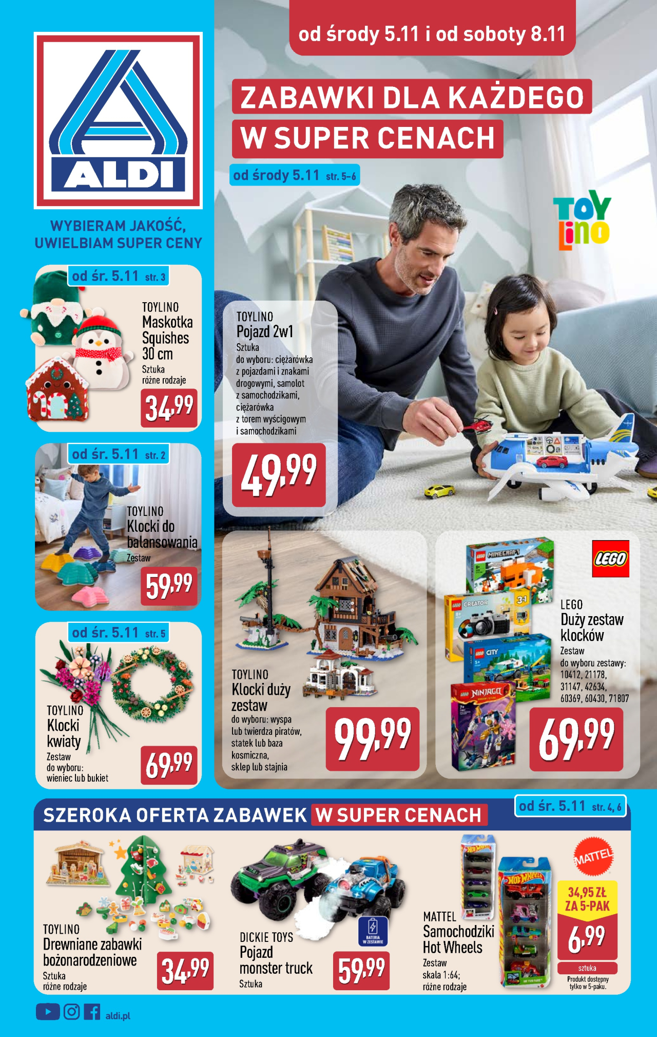 Aldi offerta - Artykuły przemysłowe i tekstylia od 5. 11. 2025 Aldi offerta - Artykuły przemysłowe i tekstylia od 5. 11. 2025