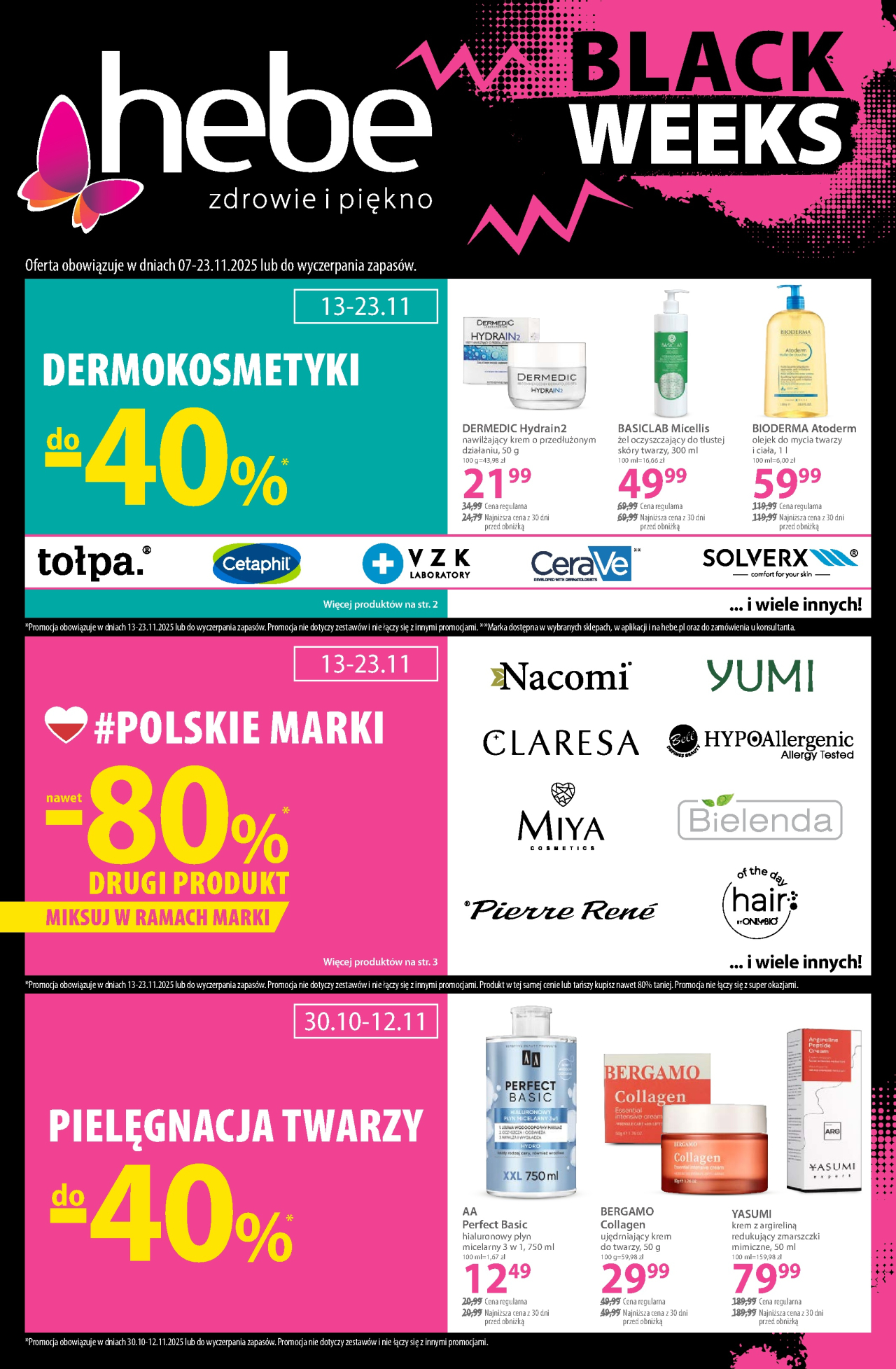 Hebe - drogerie gazetka od 7. 11. 2025
