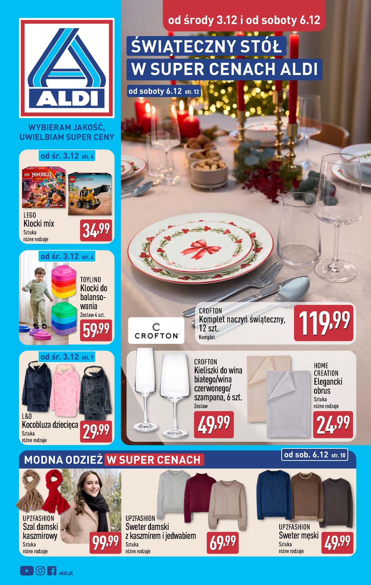 Aldi offerta - Artykuły przemysłowe i tekstylia od 3. 12. 2025