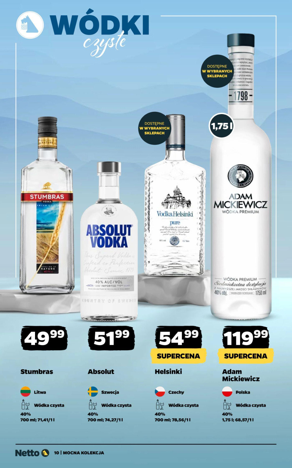 Leták Netto gazetka - Alkohol Mocne, Polsko - strana 10