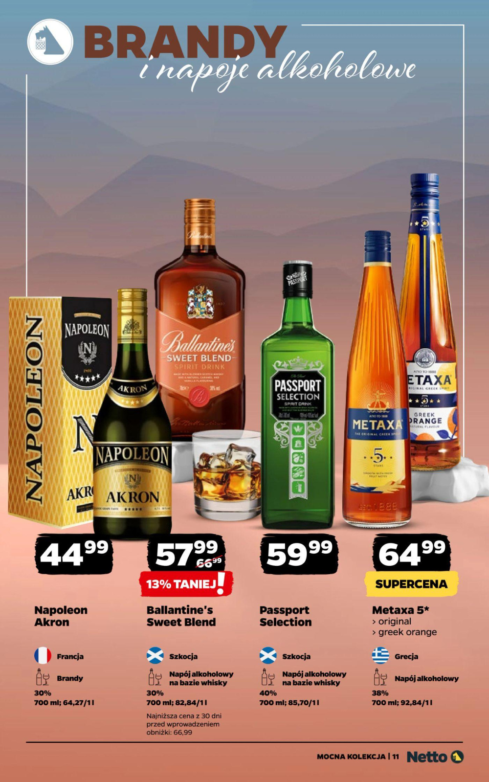 Leták Netto gazetka - Alkohol Mocne, Polsko - strana 11
