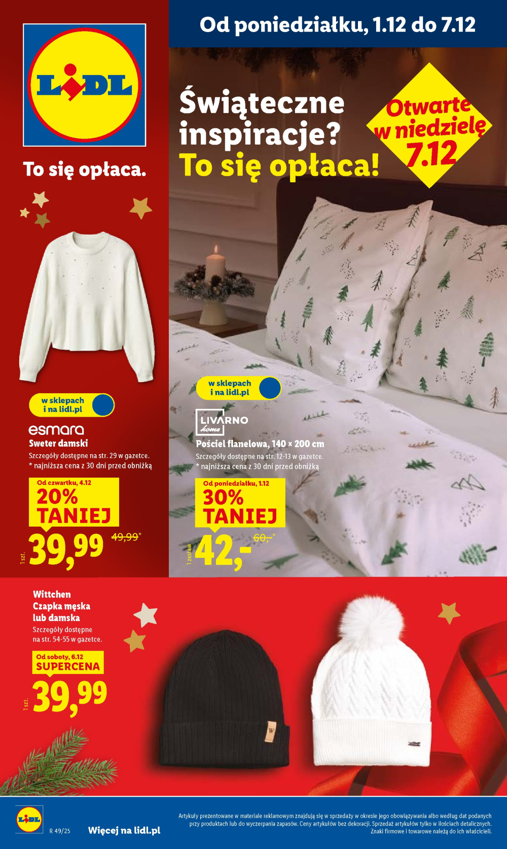Leták Lidl katalog, Polsko - strana 1