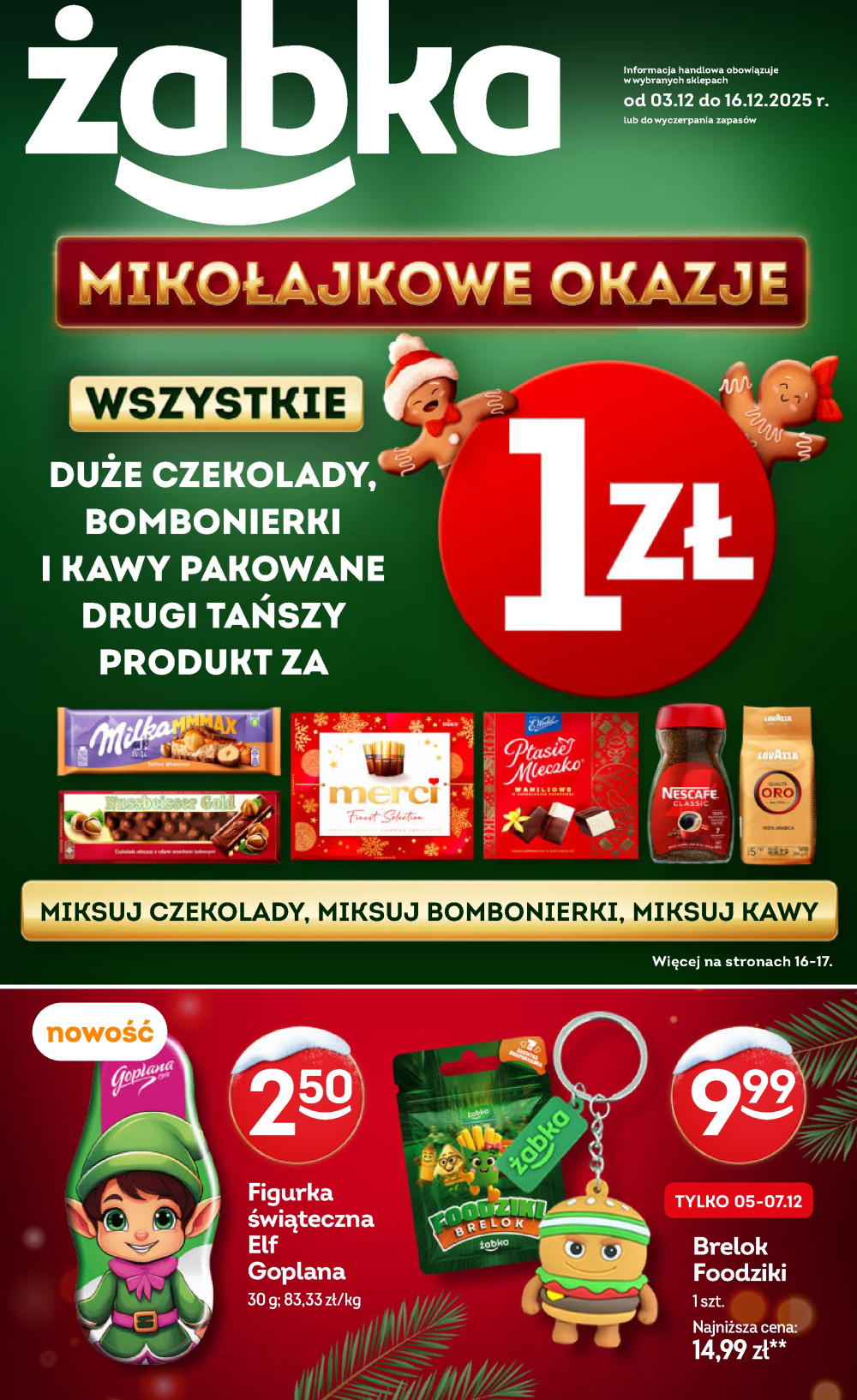 Leták Żabka gazetka, Polsko - strana 1