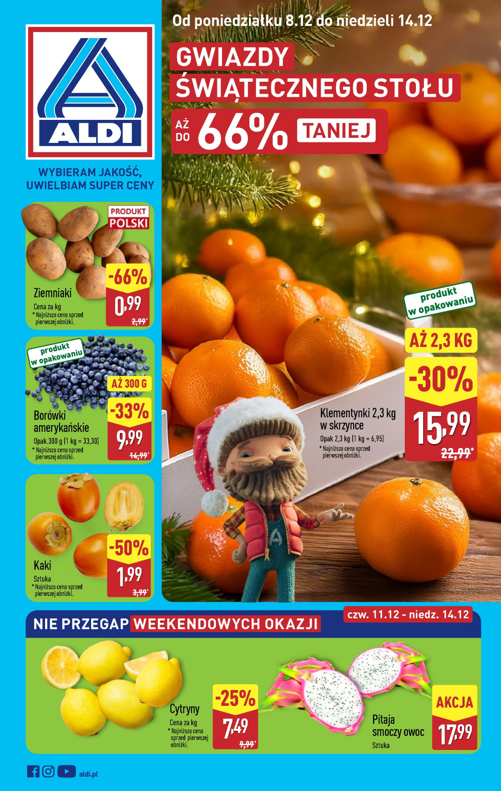 Leták Aldi offerta - Gwiazdy świątecznego stołu, Polsko - strana 1