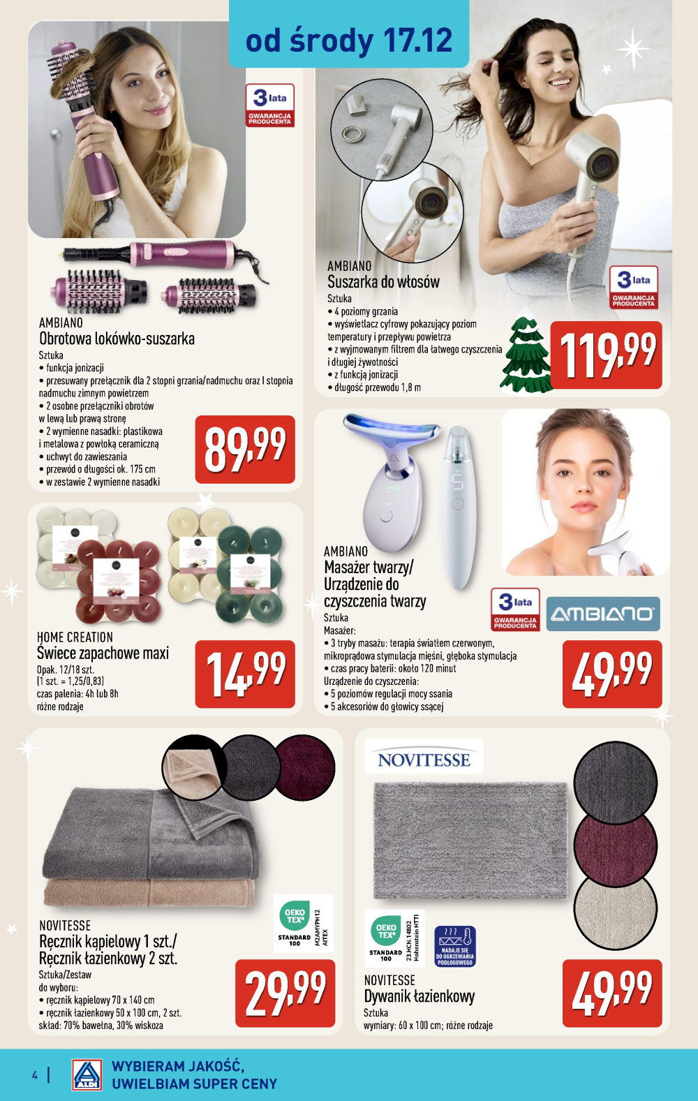Leták Aldi offerta -  Artykuły przemysłowe i tekstylia, Polsko - strana 4