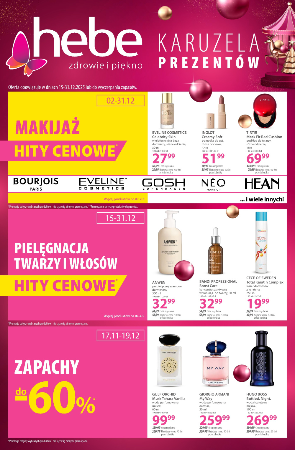 Leták Hebe - drogerie gazetka, Polsko - strana 1